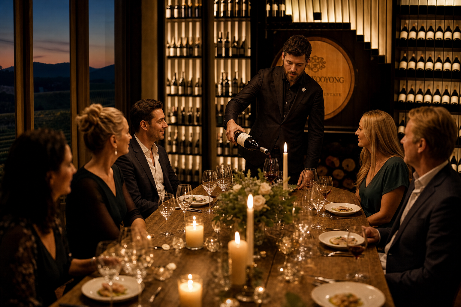 Private executive dinner on the Mornington Peninsula
