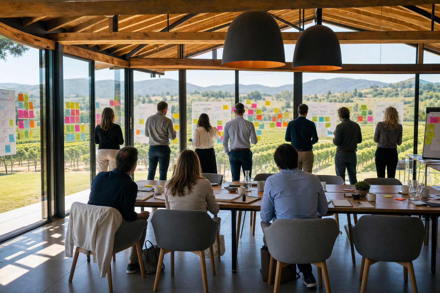 Executive facilitation workshop at a Peninsula estate